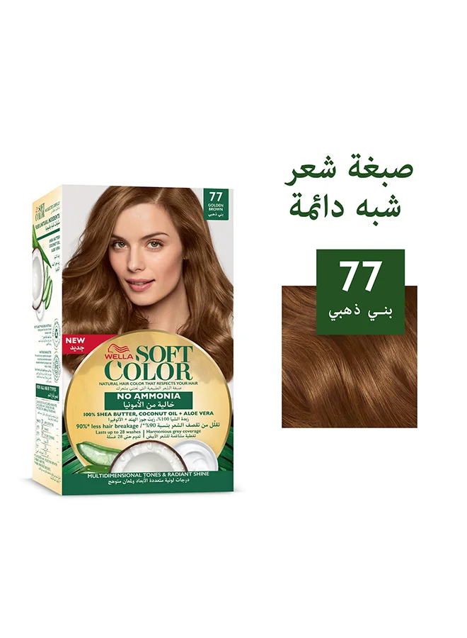 WELLA Soft Color Natural Instincts Hair Color 7/7 Golden Brown