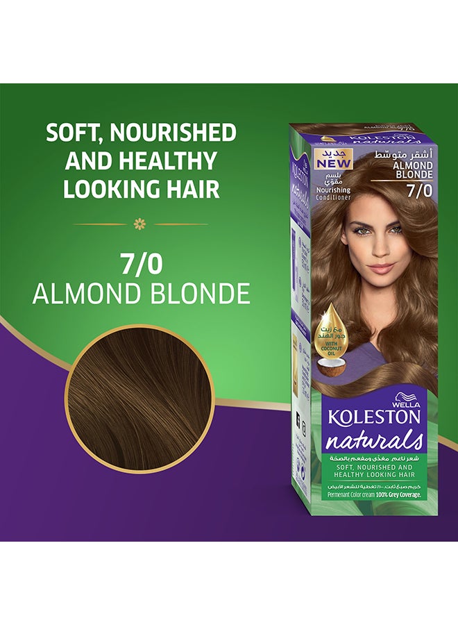 WELLA Koleston Naturals Hair Color 7/0 Almond Blonde  - Image 2