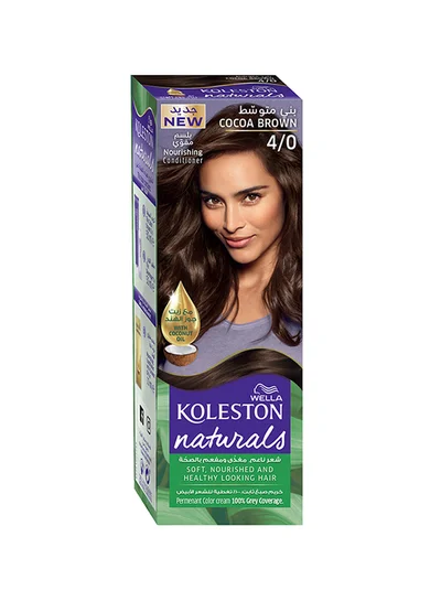 WELLA Koleston Naturals Hair Color 4/0 Cocoa Brown
