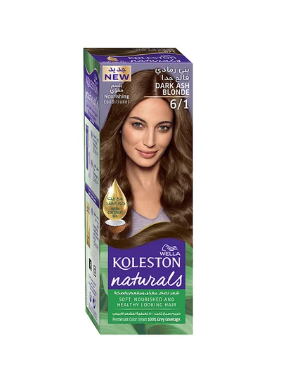 WELLA Koleston Naturals Hair Color 6/1 Dark Ash Blonde
