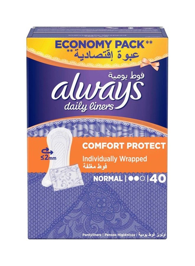 Comfort Protect Daily Liners - Normal White