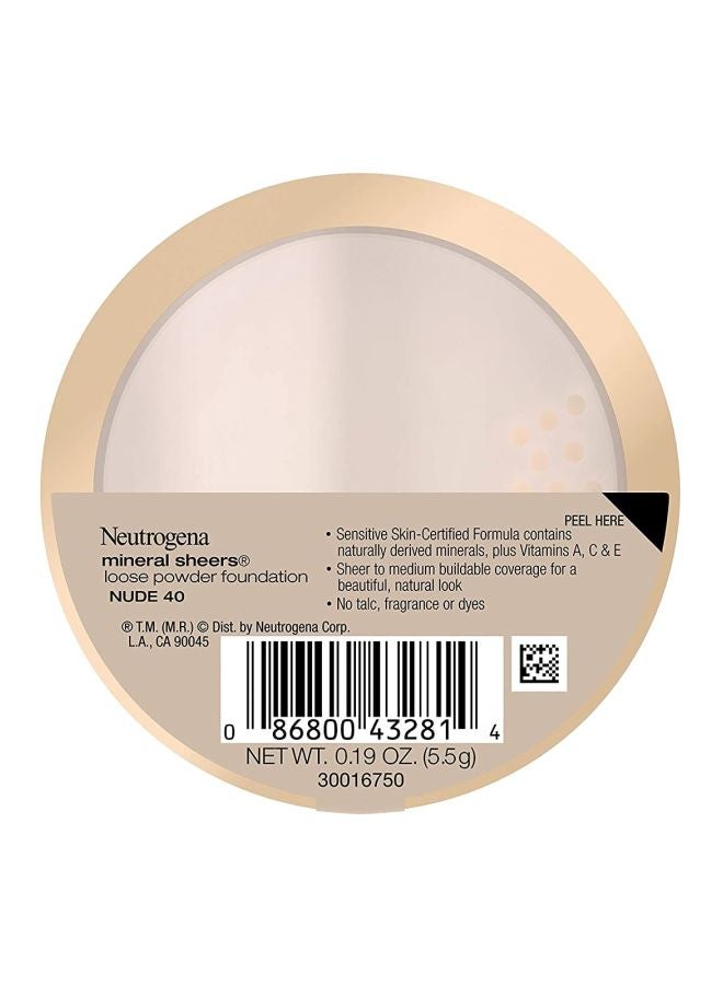 نيوتروجينا كريم أساس شيرز بقوام بودرة معدنية سائبة بيج فاتح 40 - Image 2