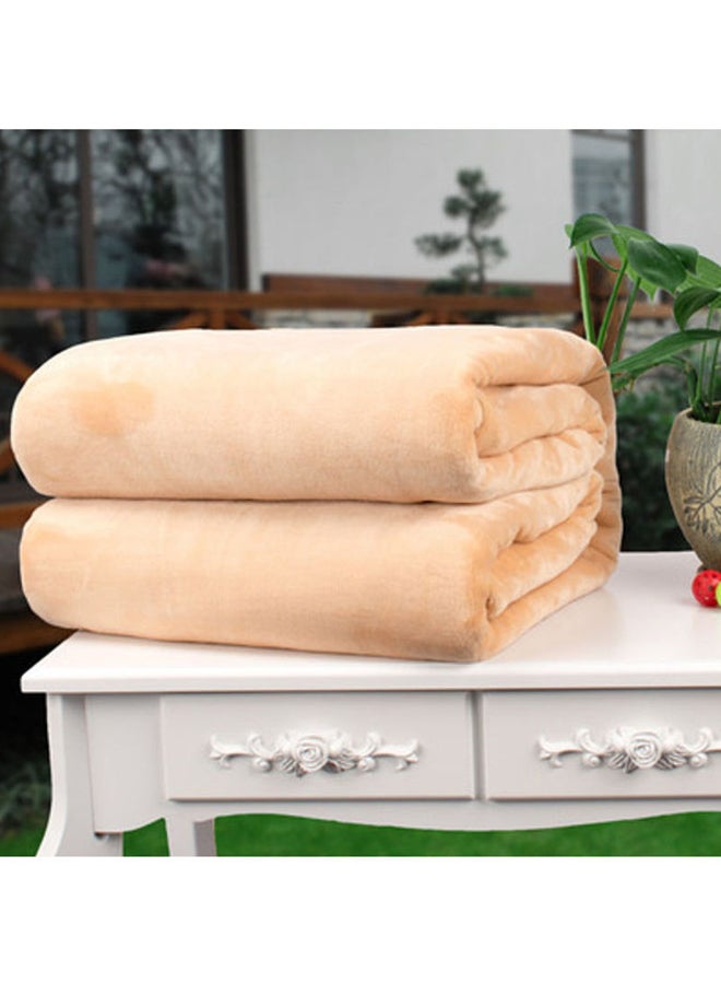 Beauenty Flannel Blanket Flannel Orange 180x200cm 