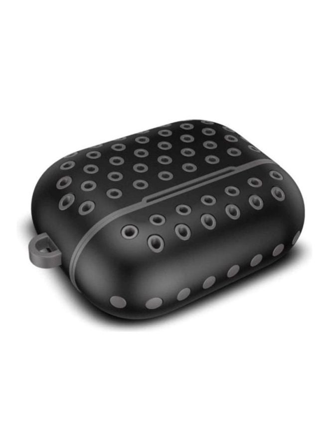 MARGOUN Protective Case Cover With Carabiner For Apple AirPods Pro Black/Grey - Image 4