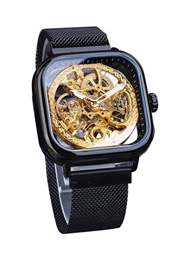 FORSINING - Men's Stainless Steel Analog Watch GMT1148-2NEW - 43 mm - Black - Image 1
