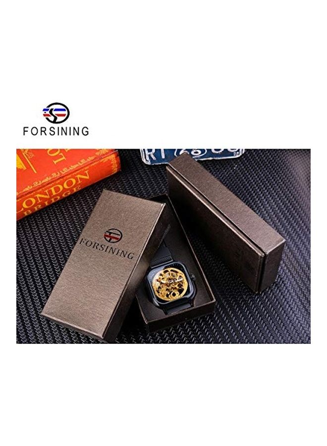 FORSINING - Men's Stainless Steel Analog Watch GMT1148-2NEW - 43 mm - Black - Image 1