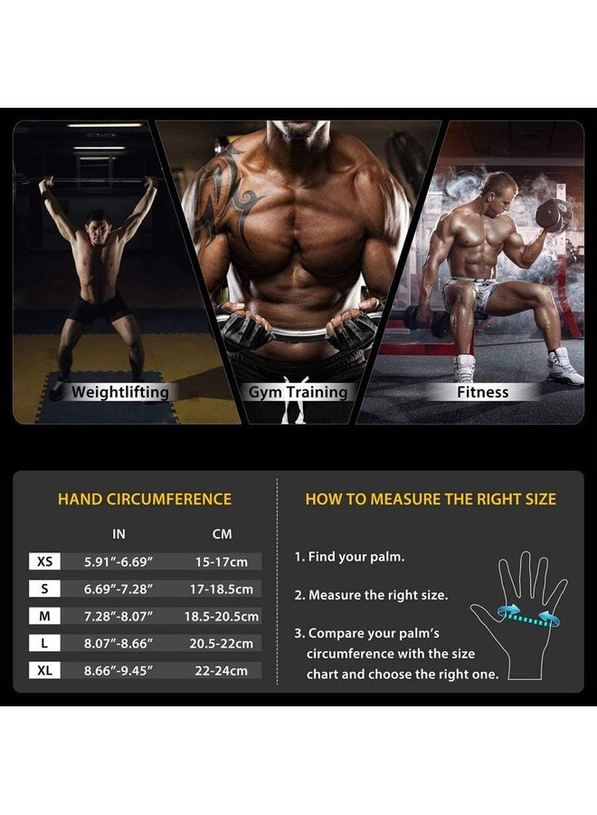 XiuWoo Anti-Slip Weight Lifting Gym Gloves L  - Image 2