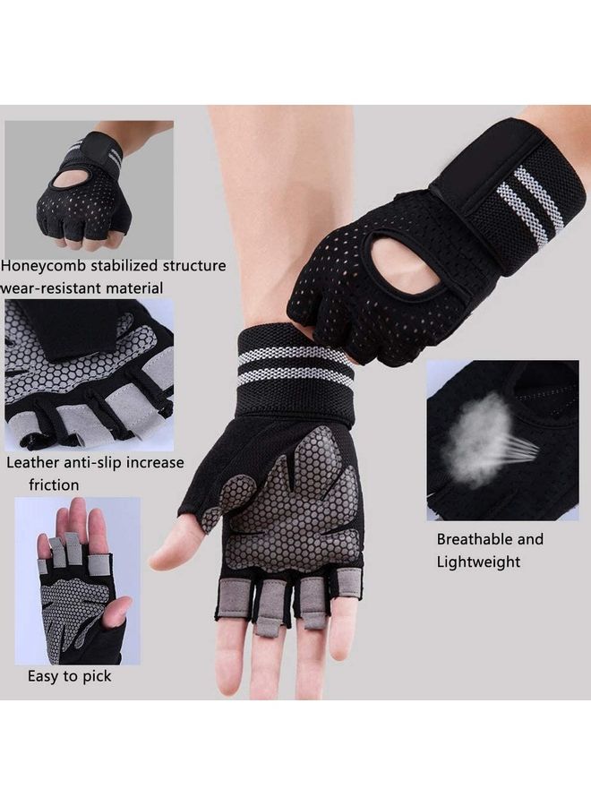XiuWoo Anti-Slip Weight Lifting Gym Gloves S  - Image 2