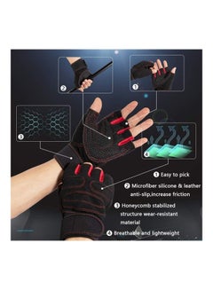 XiuWoo Anti-Slip Weight Lifting Gym Gloves L  - Image 2