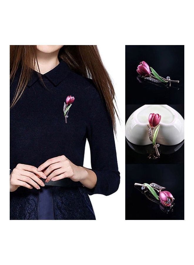 Generic - Elegant Tulip Flower Brooch - Image 1