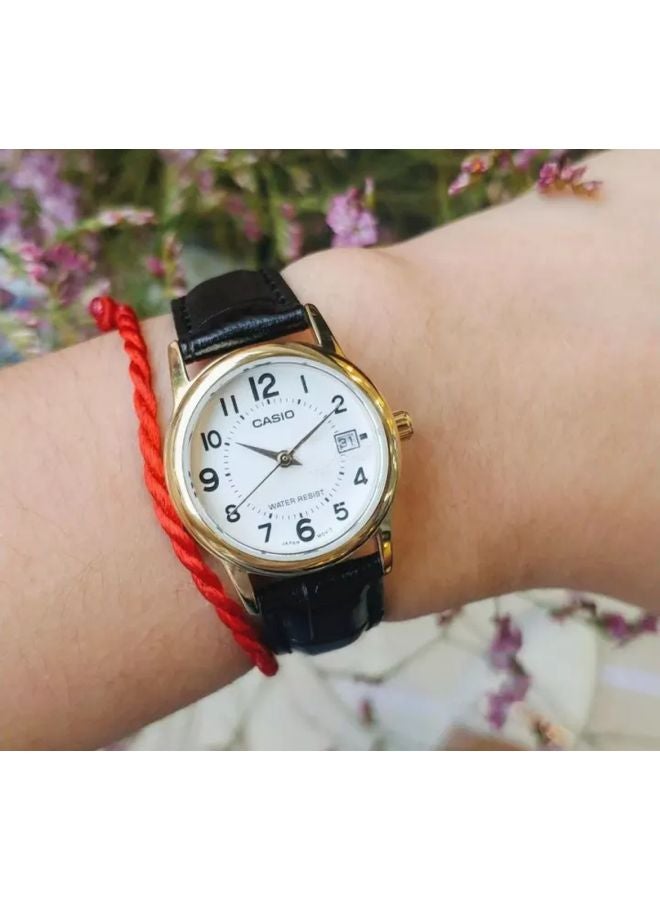 كاسيو ساعة يد بعقارب مقاومة للماء طراز MTP-V002GL-7B - مقاس 25 مم - لون أسود للرجال - Image 5