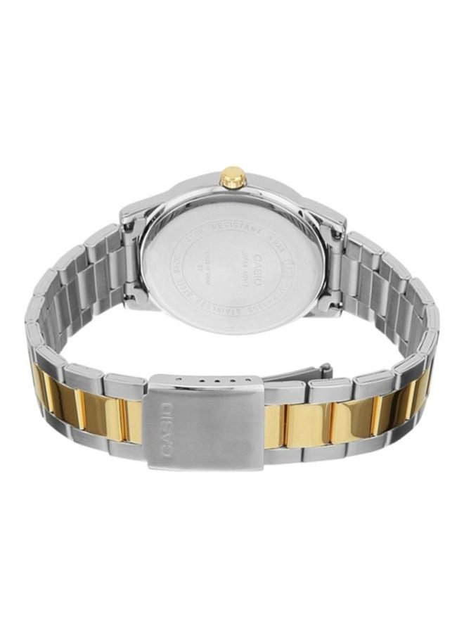 CASIO Women's Enticer Water Resistant Stainless Steel Analog Watch LTP 1303SG - 7A - 36 mm - Silver/Gold - Image 2