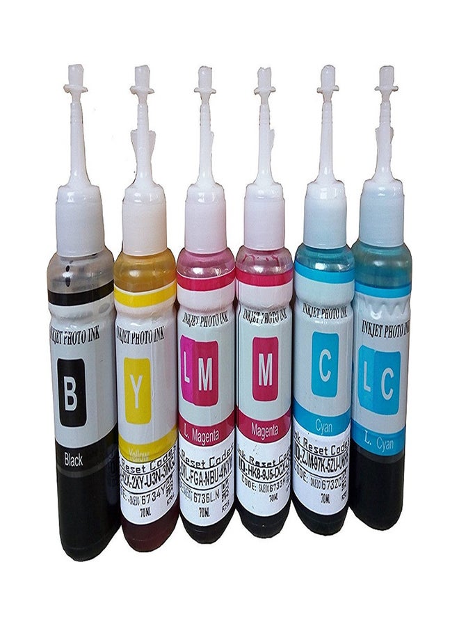 EPSON Pack Of 6 Ink Set For L800/L805/L810/L850/L1800 Multicolour - Image 1