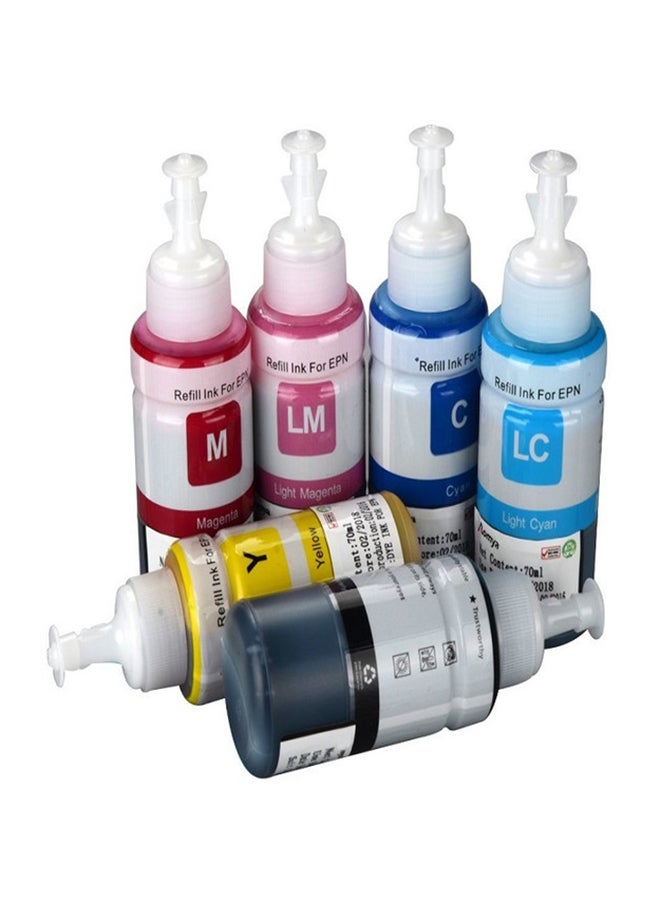 EPSON Pack Of 6 Ink Set For L800/L805/L810/L850/L1800 Multicolour - Image 2