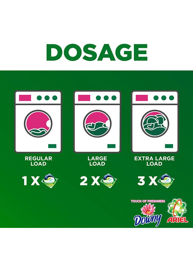 Ariel - Automatic All In 1 Pods Laundry Detergent Touch Of Freshness Downy 15 Count Pack Of 2 378grams - Image 1