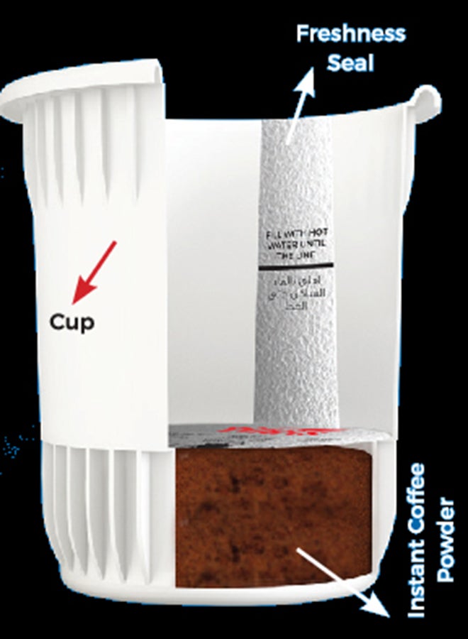 Hans - 3 In 1 Instant Coffee In Cup 20grams Pack of 6 - Image 1