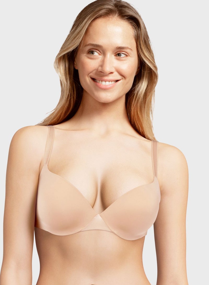 Chantelle Essentiall Extra Push-Up Bra Beige - Image 2