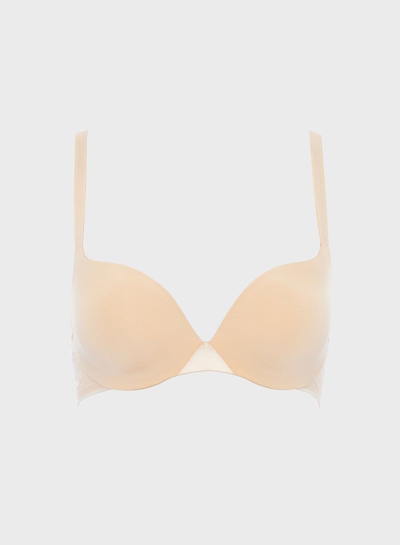 Chantelle Essentiall Extra Push-Up Bra Beige - Image 1