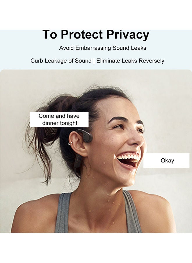 Lenovo X4 Bone Conduction Wireless Headphones Black - Image 2