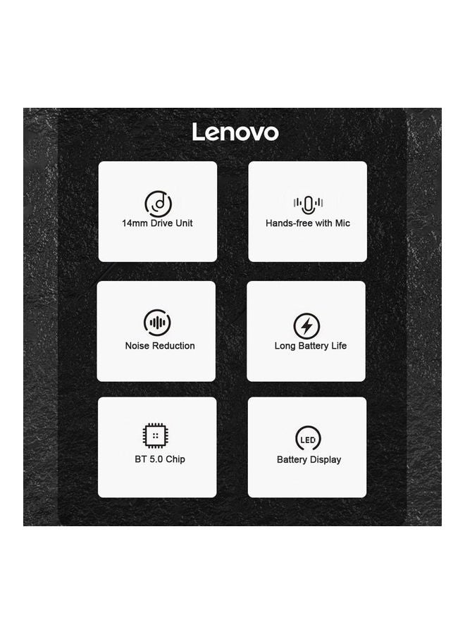 Lenovo LP7 TWS Bluetooth 5.0 Earbuds Black - Image 5