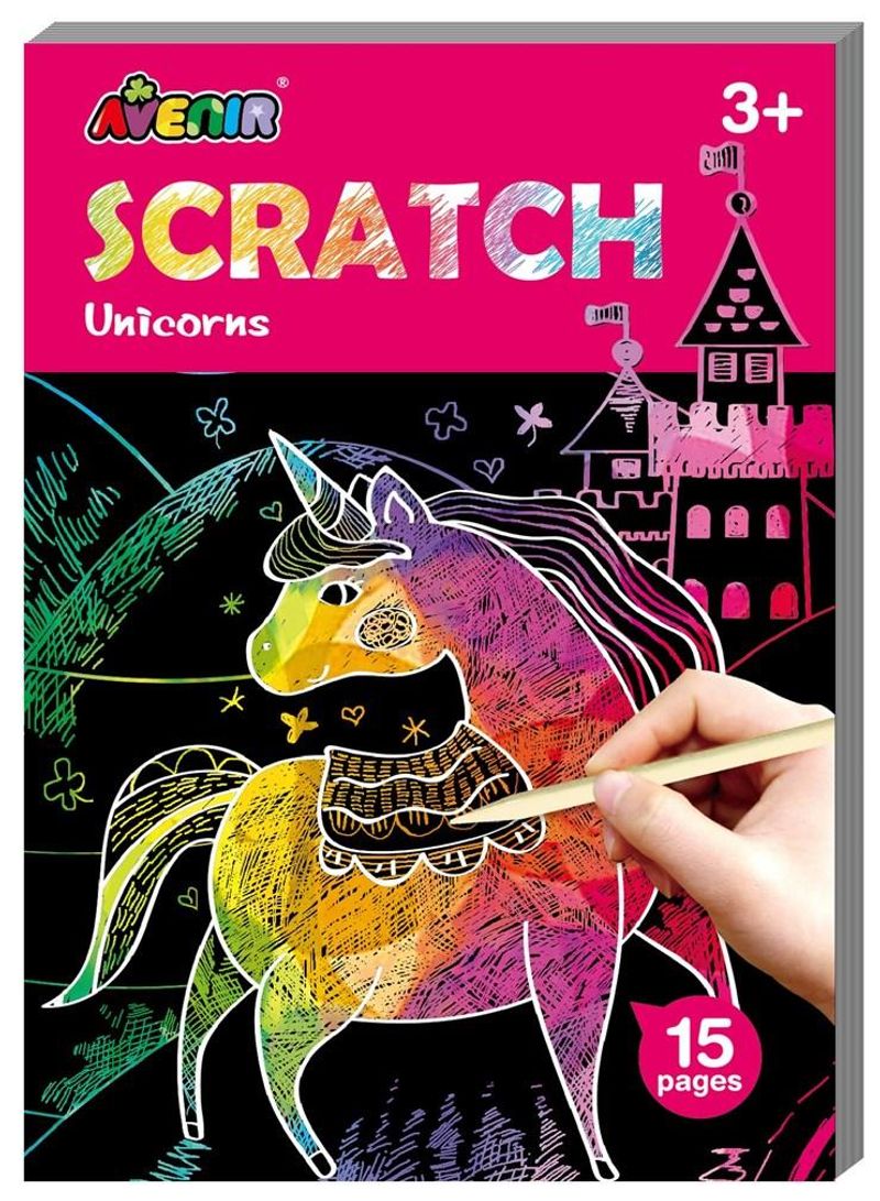 Avenir Unicorns Mini Scratch Book 