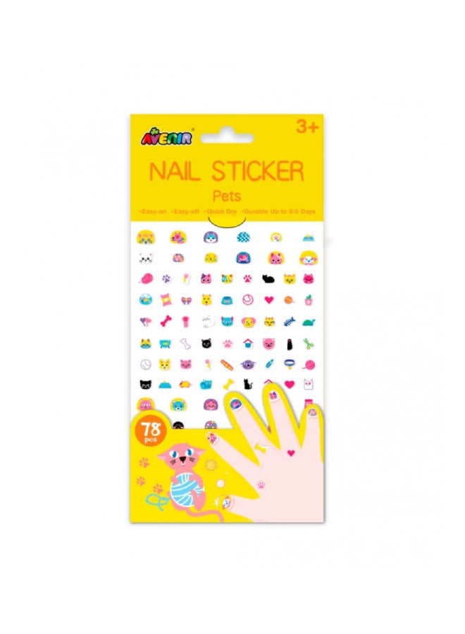 Avenir 78-Piece Pets Nail Stickers  - Image 1
