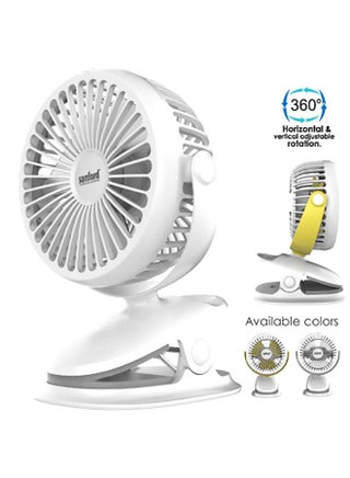 Portable Rechargeable Clip Fan SF6664PCF White - v1623828795/N48250003A_1