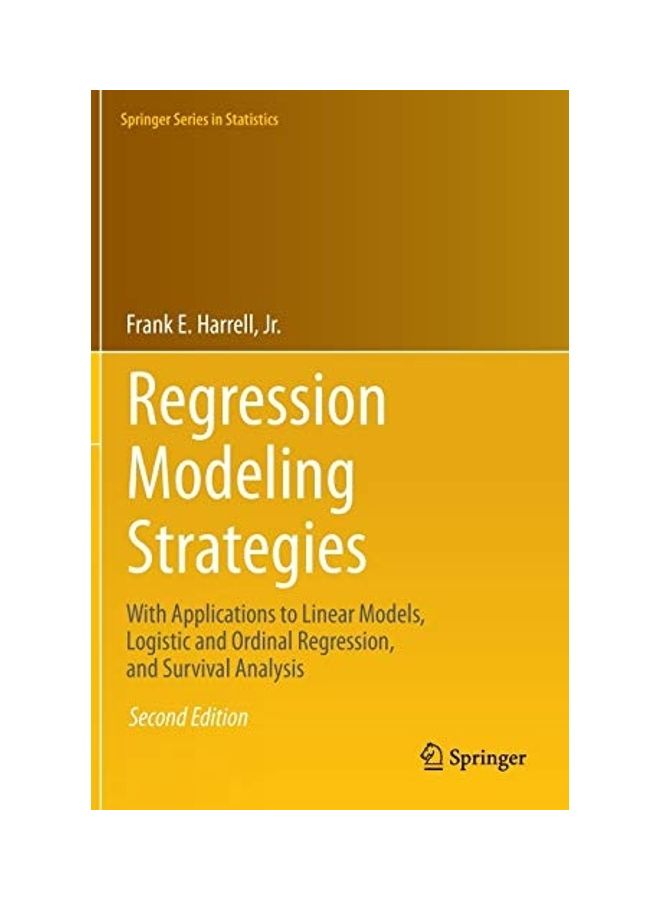 Regression Modeling Strategies Hardcover English by Frank E. Harrell Jr