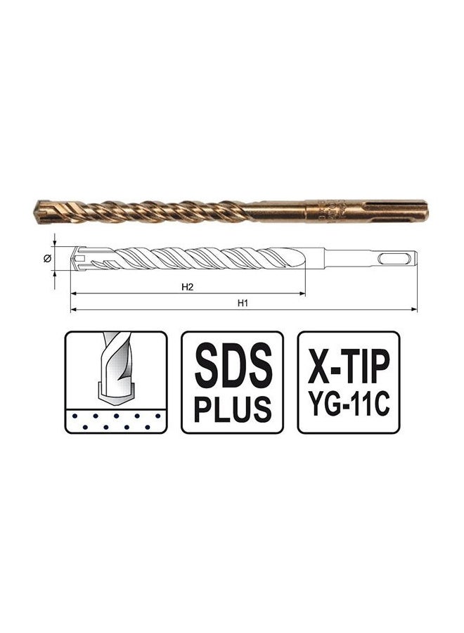 Yato SDS Plus Masonry Drill Bit Silver  - Image 3