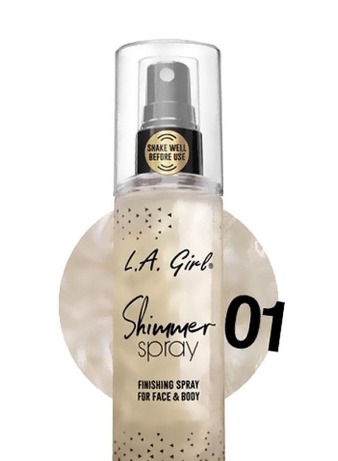 LA Girl - Makeup Shimmer Spray Gold - Image 1