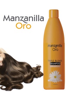 مانزانيلا Oro Triple Blonde Shampoo White 400ml  - Image 2