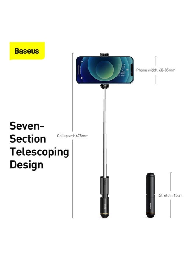 Baseus Ultra Mini Bluetooth Folding Selfie Stick Black/Silver - Image 3