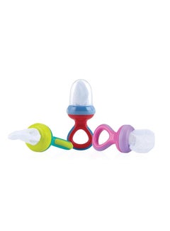 Nuby Nibbler Pacifier 6M+ 5397-Red/Blue  - Image 2