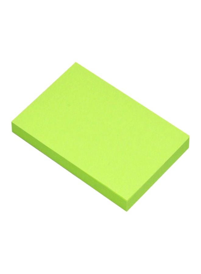 إف اي أس  ورق ملاحظات لاصق (12×100 ورقة) أخضر فلوري  - Image 2
