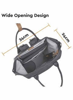 bababing Mani Backpack Changing Bag - Black  - Image 3