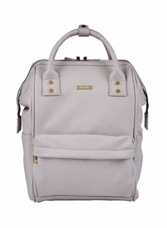 bababing Mani Vegan Leather Backpack Changing Bag - Blush Grey  - Image 1