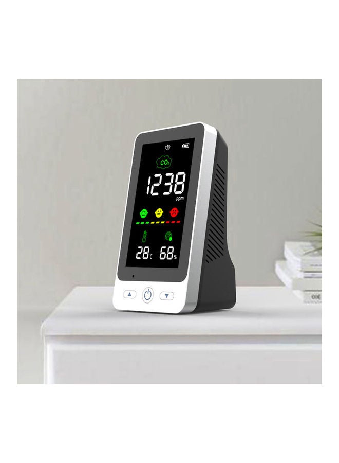 Carbon Dioxide Detector with LED Display Black/Silver - Image 4