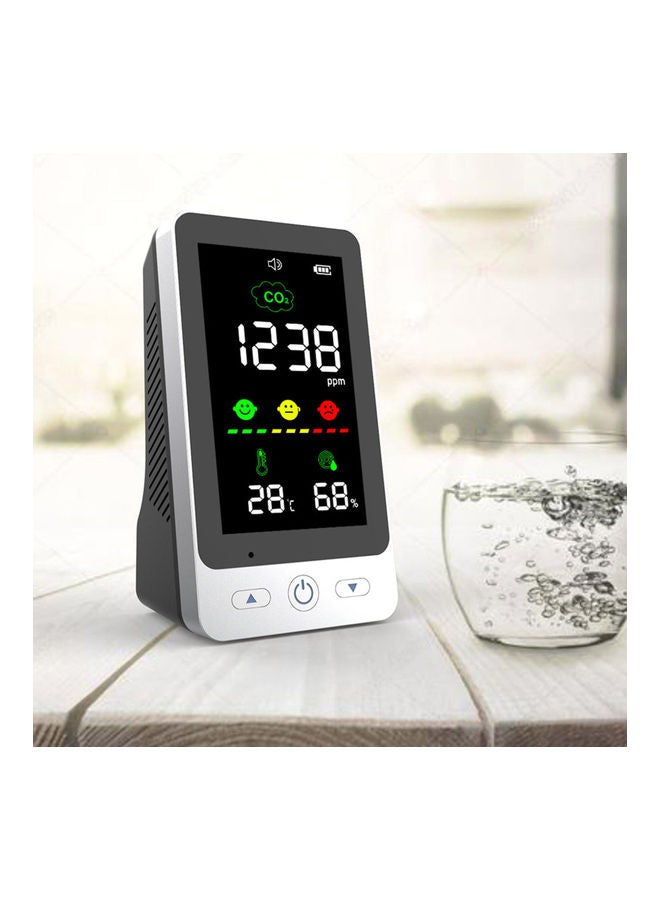 Carbon Dioxide Detector with LED Display Black/Silver - Image 5