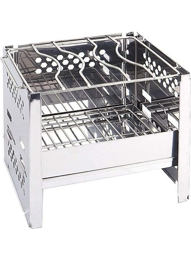 XiuWoo Portable Stainless Steel Camp Wood Burning Stove with Bag one size  - Image 1