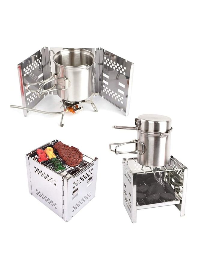 XiuWoo Portable Stainless Steel Camp Wood Burning Stove with Bag one size  - Image 4