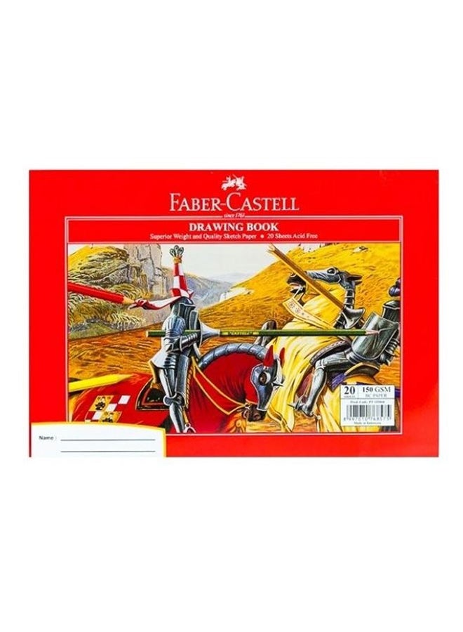 20-Sheets Drawing Book White