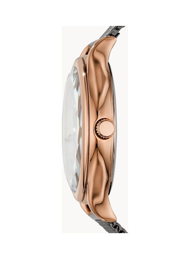 FOSSIL Women's Analog Wrist Watch With Stainless Steel Strap - 34 mm - Grey - Image 2