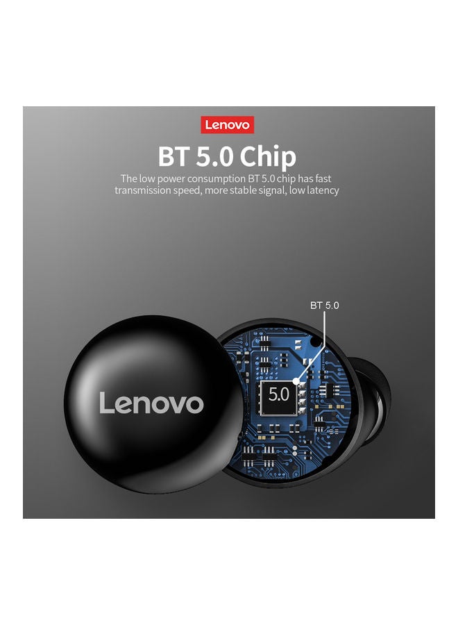 Lenovo - LP11 TWS BT 5.0 Wireless Headphones Black - Image 1