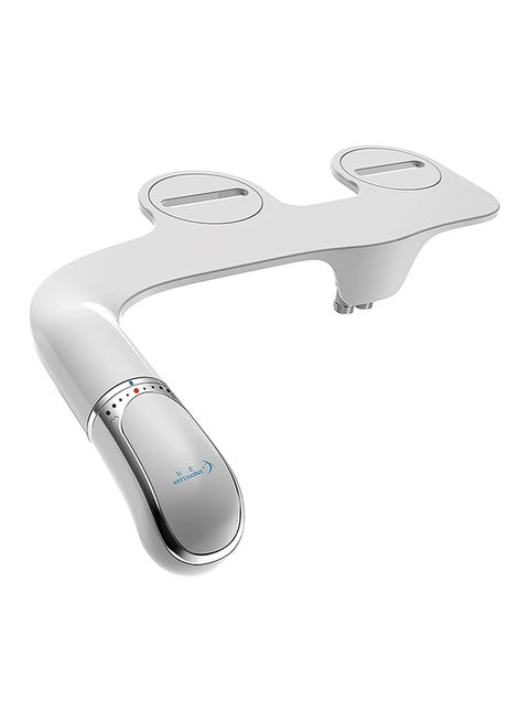 SlimTwist Bidet Toilet Attachment With Dual Nozzle White 30cm