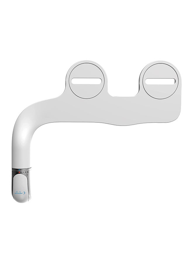 SlimTwist Bidet Toilet Attachment With Dual Nozzle White 30cm