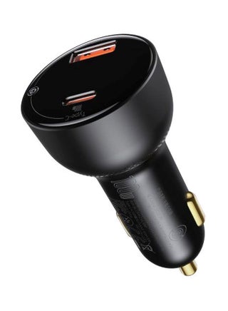Digital Display Fast Car Charger Adapter 100W Dual USB Quick Charge QC 3.0 and PD 3.0 Fast Charging Car Plug for iPhone 13 Pro/13 Pro Max/13/13 mini/12 Pro Max/11Pro Max, New iPad 9,iPad mini-6,Galaxy S20 S10,etc Black - v1623842411/N48049930A_1