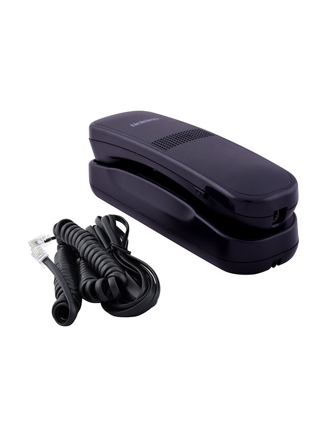 يونادن هاتف أرضي بسلك قابل للتثبيت على الحائط أسود - Image 3