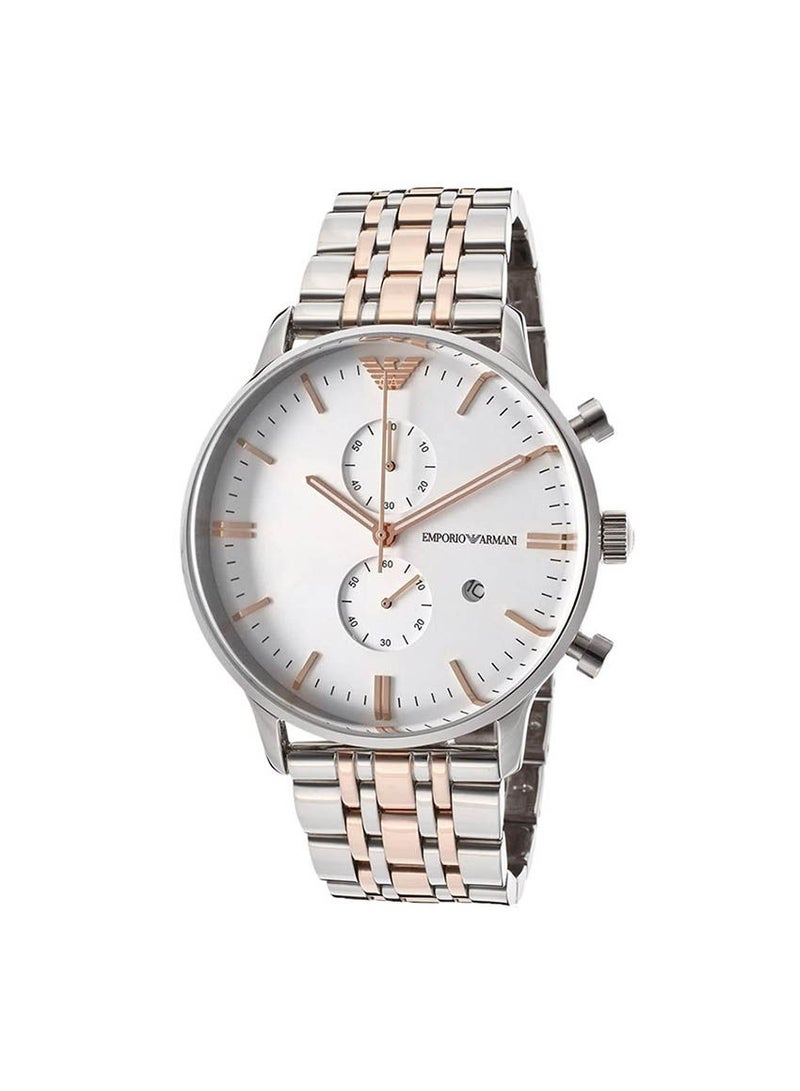 armani Men's Men's Stainless Steel Dress Watch with Quartz Movement AR0399  - Image 1