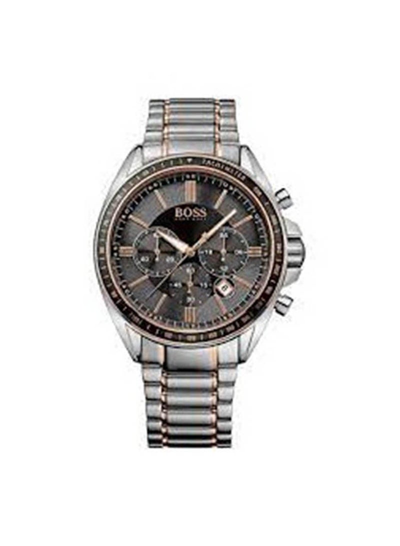 HUGO Men's Chronograph Two-Tone Steel Bracelet Strap Driver Sport Watch 1513094 - Image 1