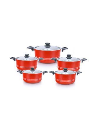 Trueval 10 Piece Pot Set Color Red Red 18/16/20/22/26cm - v1623843058/N48240370A_1